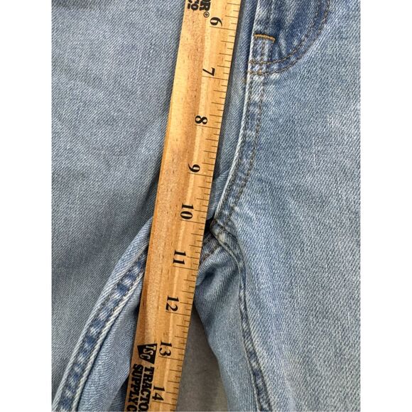 Everlane Womens Light Faded Blue Raw Hem Straight Leg Kick Crop Denim Jeans Size - Picture 9 of 12